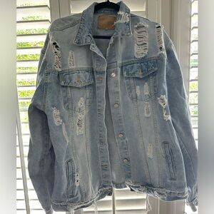 Ripped Jean Jacket